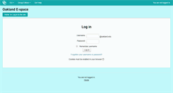 Desktop Screenshot of espace.oakland.edu